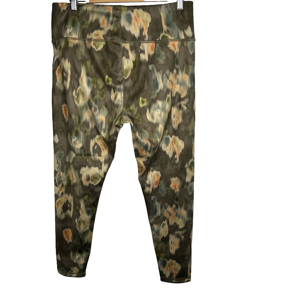 Reversible Green Patterned Leggings Small - Picture 7 of 13